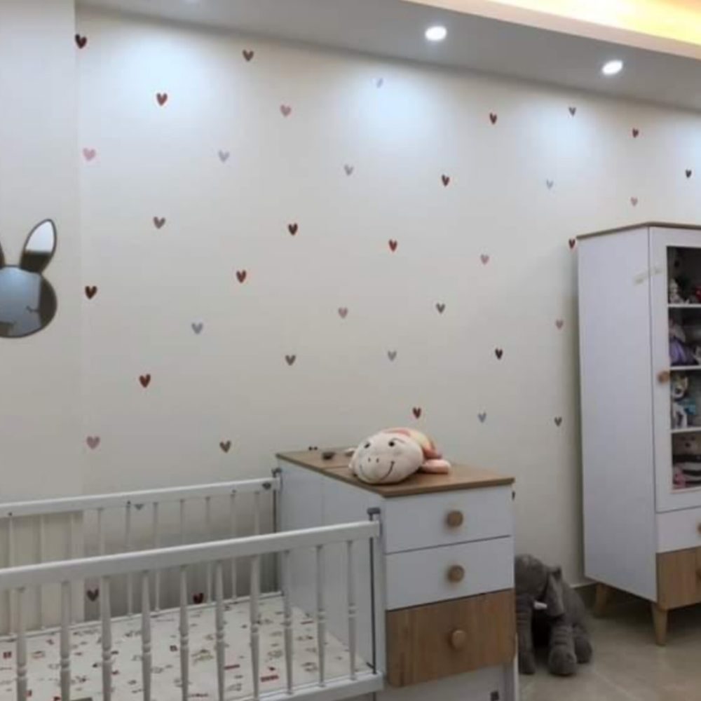 برچسب دیواری پترن قلب  کد 1401 - Image 6