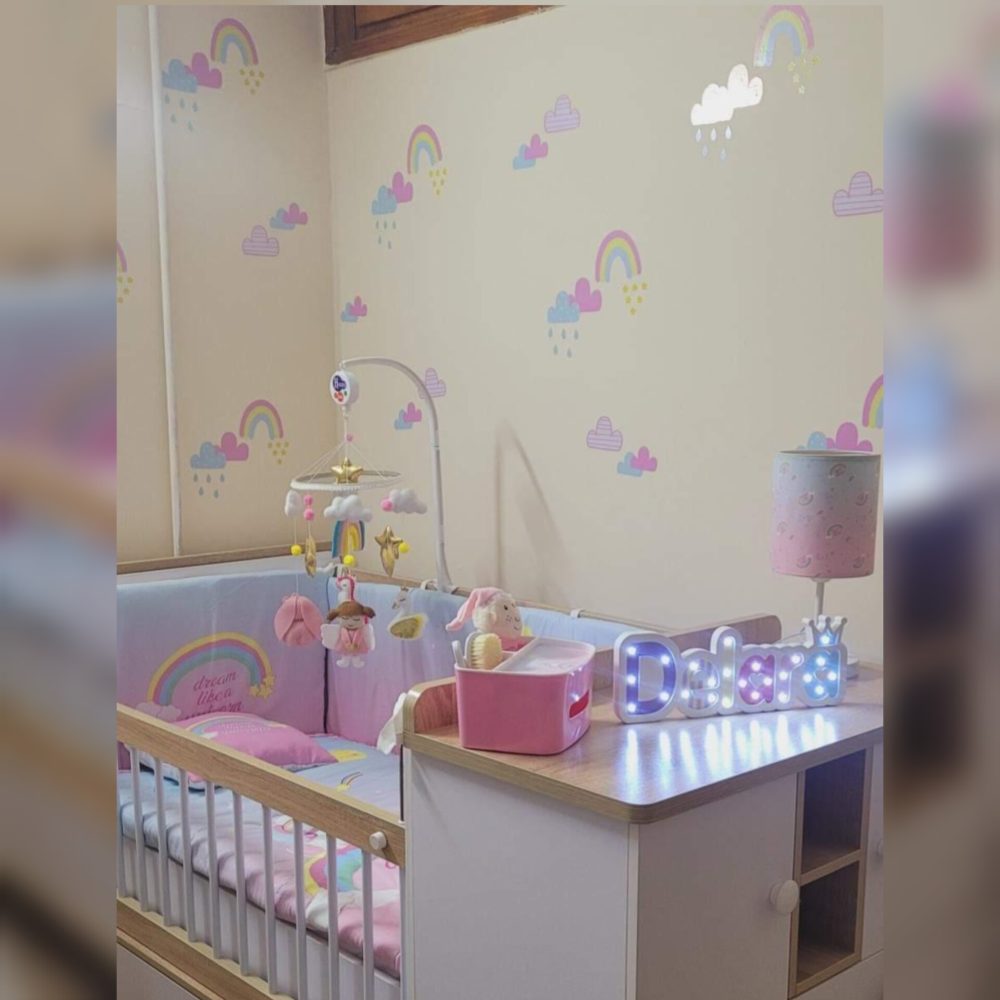 برچسب دیواری پترن رنگین کمان رنگی کد 1453 - Image 4