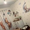 برچسب دیواری تدی پسر روی ماه کد 1491 - Image 30