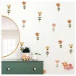 برچسب دیواری گل