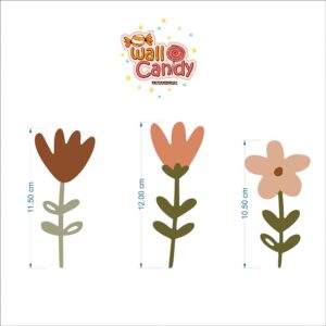 برچسب دیواری پترن گل لاله کد 1519