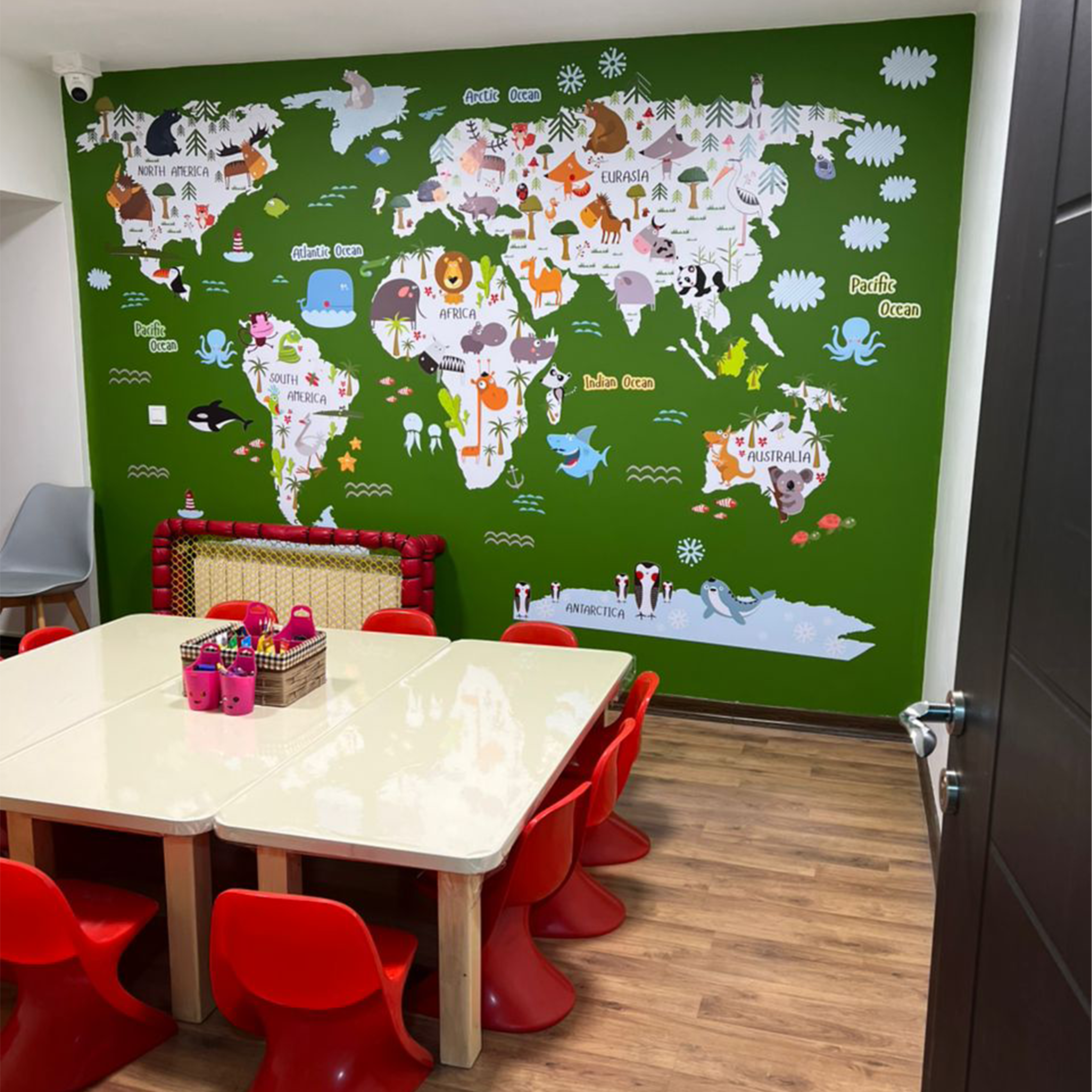 برچسب دیواری نقشه جهان کد 1520 18 برچسب دیواری نقشه جهان کد 1520 - Image 18