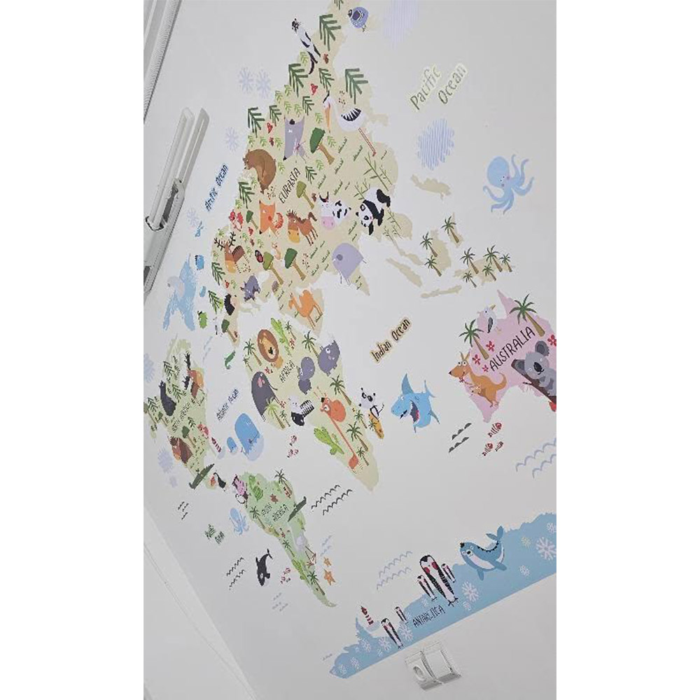 برچسب دیواری نقشه جهان کد 1520 19 برچسب دیواری نقشه جهان کد 1520 - Image 19