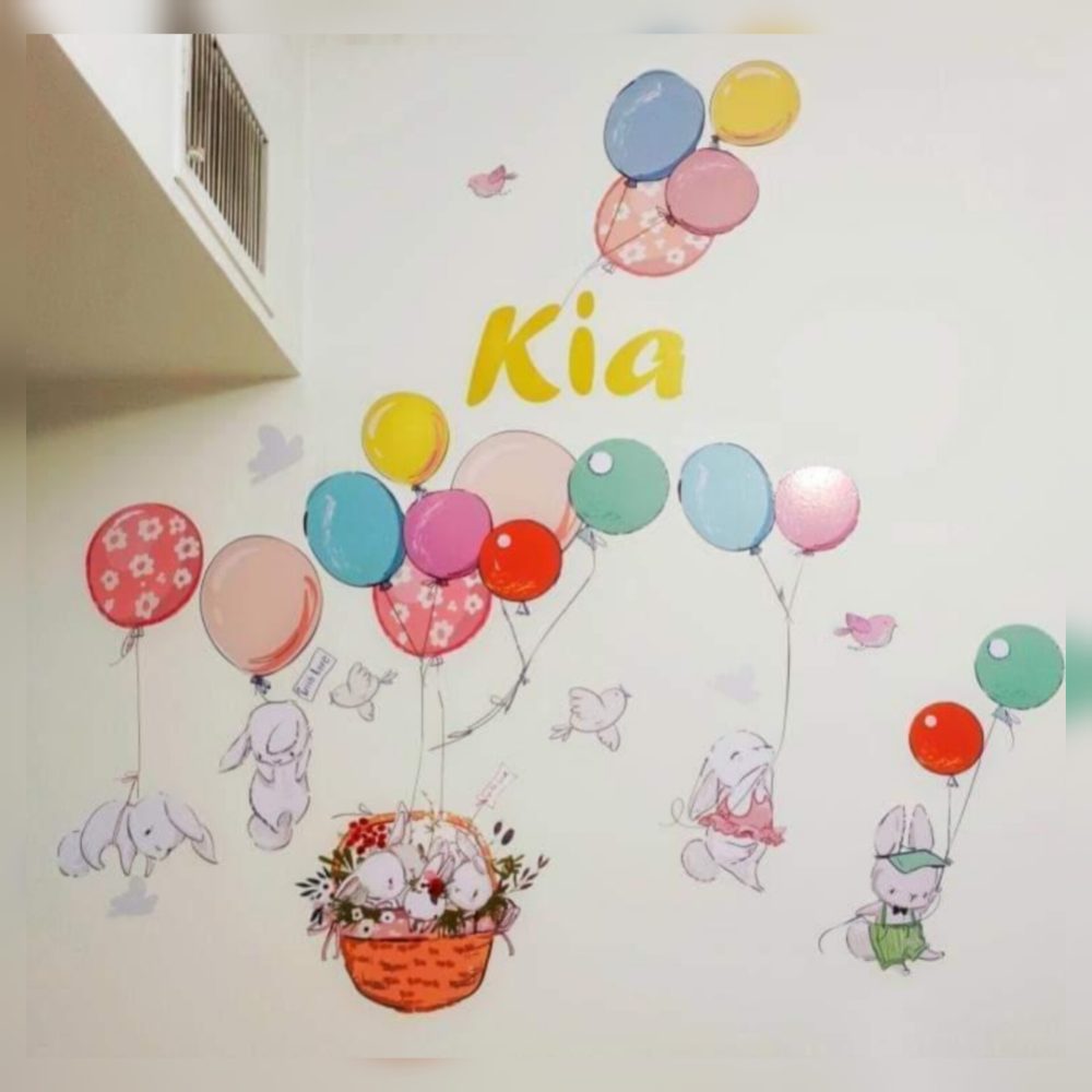 برچسب دیواری سبد خرگوش ها کد 1510 - Image 5