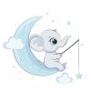 برچسب دیواری فیل با قلاب کد 1584 - Image 2