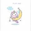 برچسب دیواری یونیکورن آویزان کد 1562 - Image 3