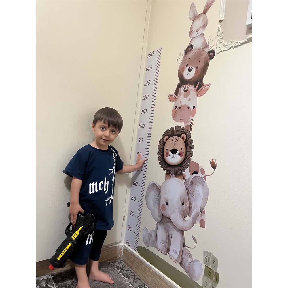 برچسب دیواری چارت قد شیر کد1655