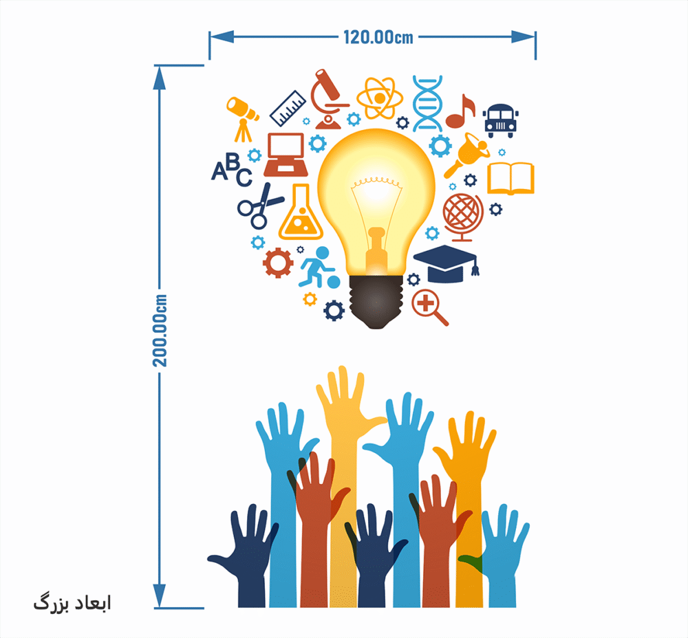 برچسب دیواری اندیشه کد 1660