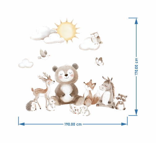 برچسب دیواری دورهمی شیرین کد 1664