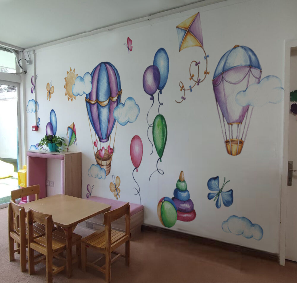 برچسب دیواری بالن 1677 1 مدرسه copy 1