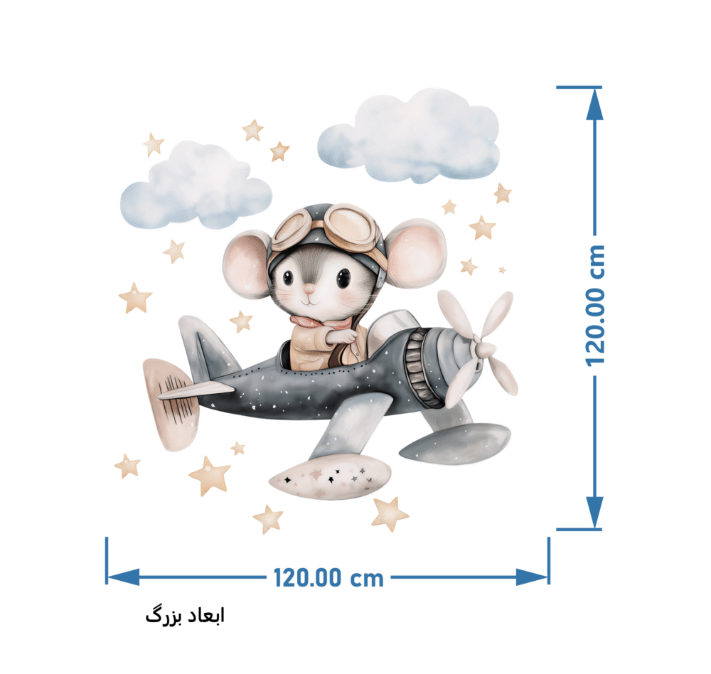 برچسب دیواری کاپیتان سیلور 1671