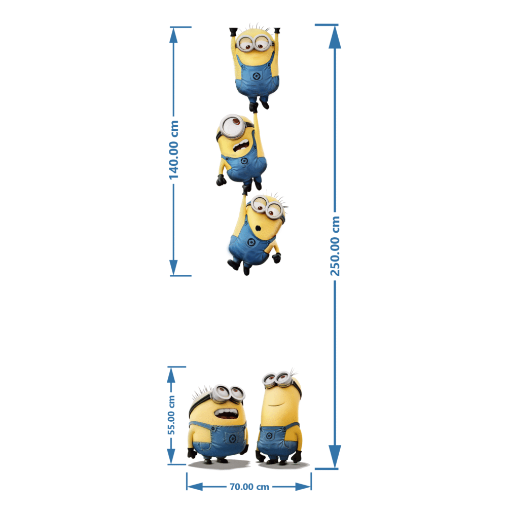 برچسب دیواری مینیون‌ها 1673
