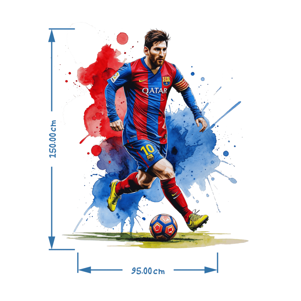 برچسب دیواری مسی بارسلونا کد 1756