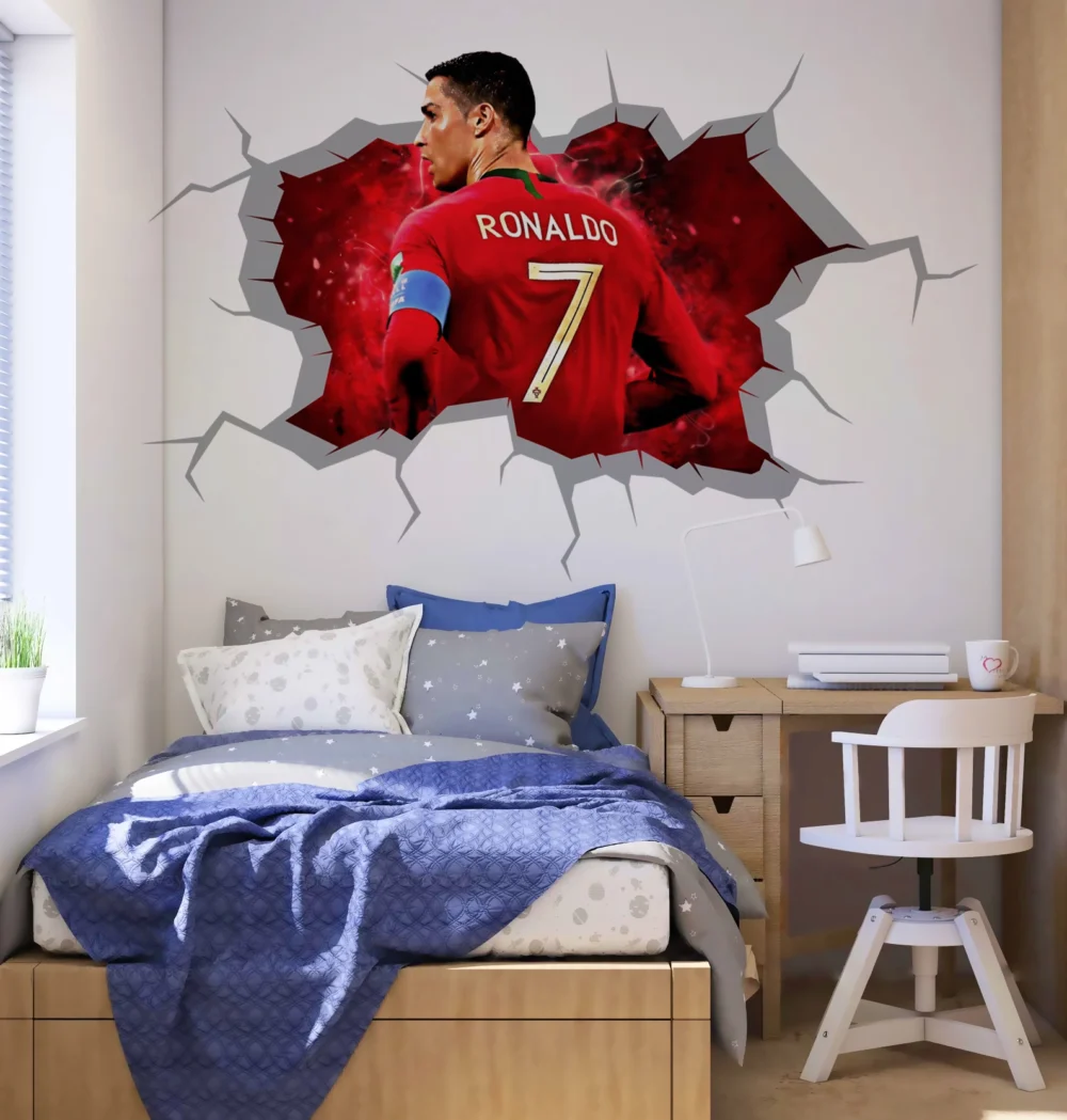 برچسب دیواری طرح رونالدو پرتغال