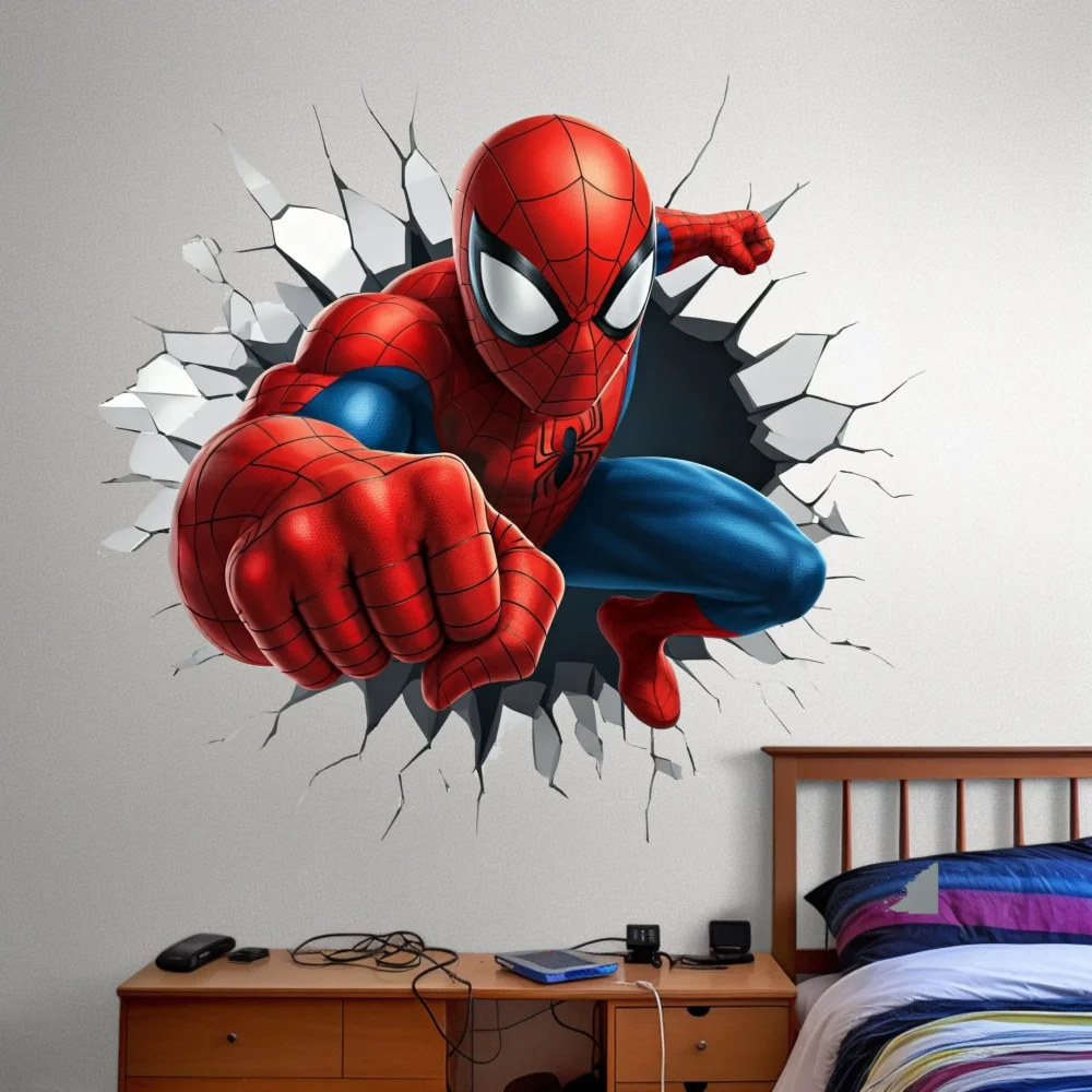 برچسب دیواری طرح مردعنکبوتی