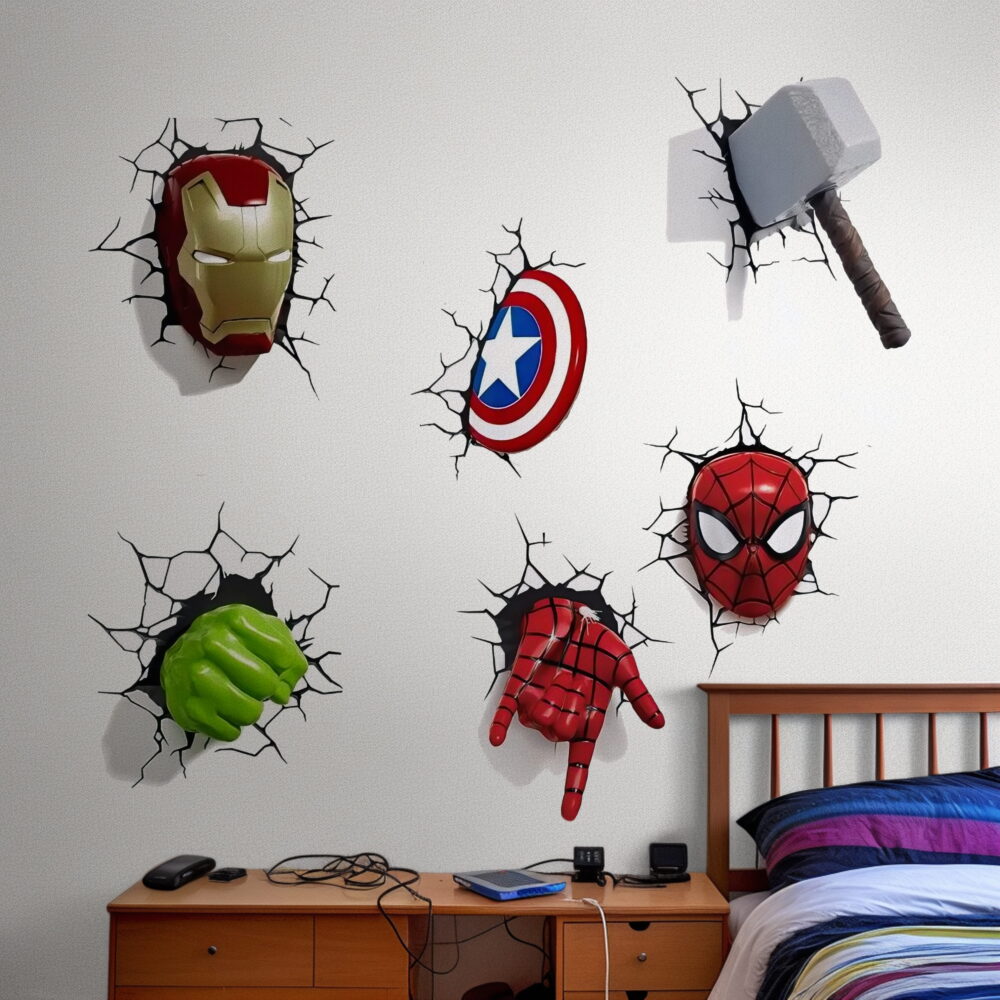 برچسب دیواری طرح ابزار انتقام جویان