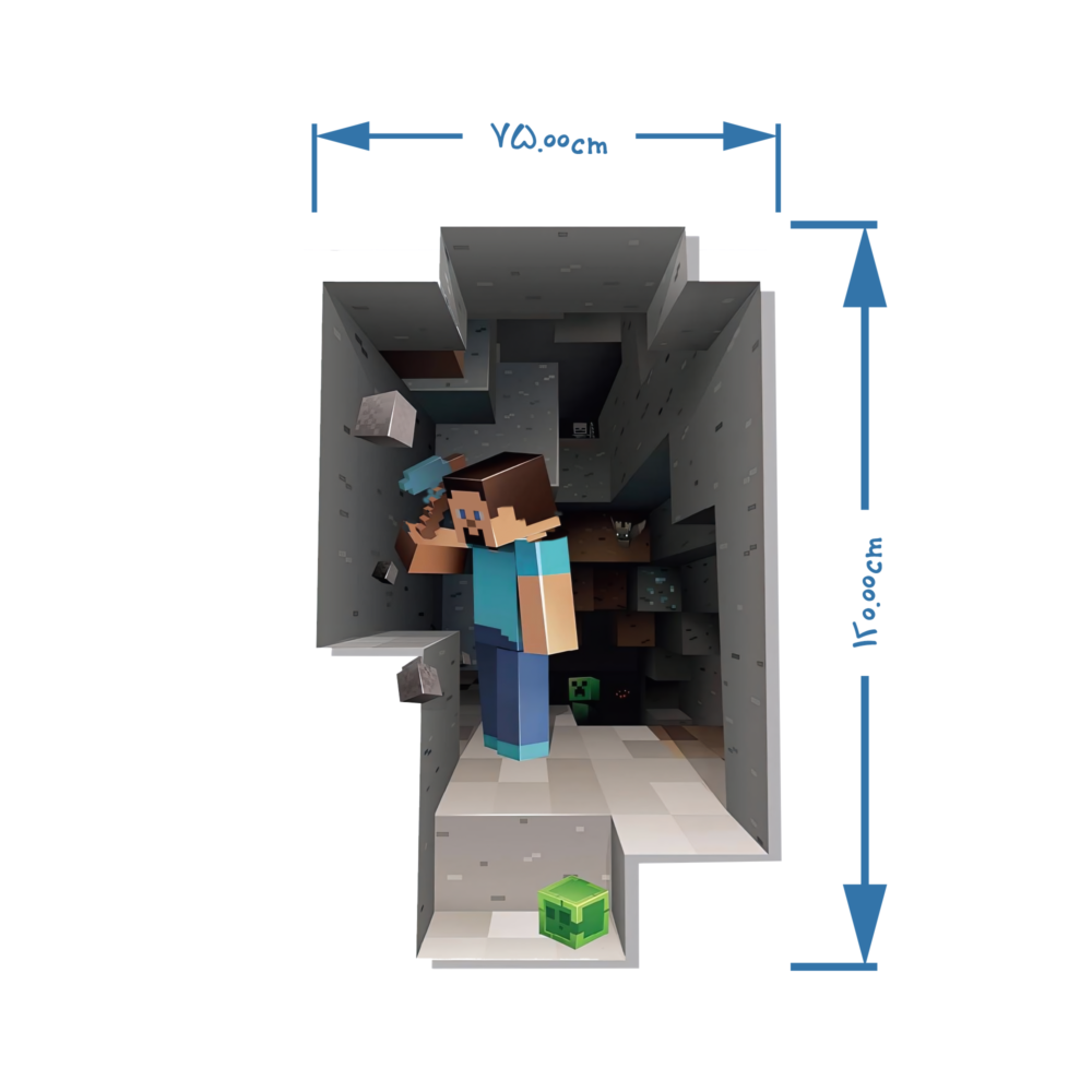 برچسب دیواری پسر ماینکرافت کد 1760