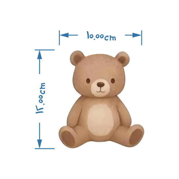 برچسب دیواری طرح پترن تدی کد 1763